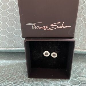 Thomas Sabo ear studs classic (black & silver).